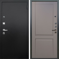 Входная дверь Аргус ЛЮКС 3К ПРО Люкс 3к Про металл Черный шелк + Ариана Серая эмаль
