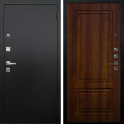 Входная дверь Аргус ЛЮКС 3К ПРО Люкс 3к Про металл Черный шелк + Элион Дуб рустикальный