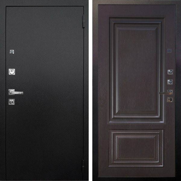 Входная дверь Аргус ЛЮКС 3К ПРО Люкс 3к Про металл Черный шелк + Элион Горький шоколад