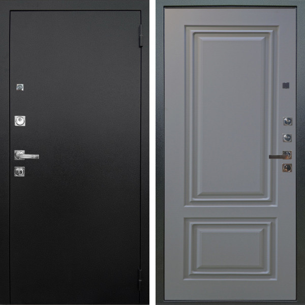 Входная дверь Аргус ЛЮКС 3К ПРО Люкс 3к Про металл Черный шелк + Элион Силк маус