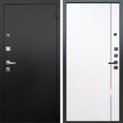 Входная дверь Аргус ЛЮКС 3К ПРО Люкс 3к Про металл Черный шелк + Гауда Роял вуд белый