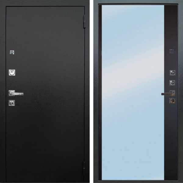 Входная дверь Аргус ЛЮКС 3К ПРО Люкс 3к Про металл Черный шелк + Магнум Черный софт