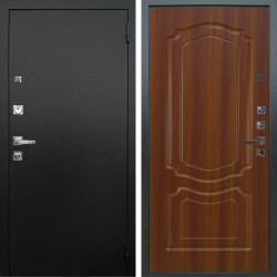 Входная дверь Аргус ЛЮКС 3К ПРО Люкс 3к Про металл Черный шелк + Мишель Дуб рустикальный