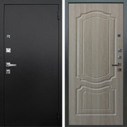 Входная дверь Аргус ЛЮКС 3К ПРО Люкс 3к Про металл Черный шелк + Мишель Ларче светлый