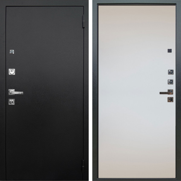 Входная дверь Аргус ЛЮКС 3К ПРО Люкс 3к Про металл Черный шелк + Под покраску