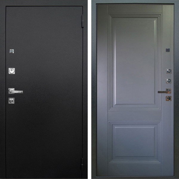 Входная дверь Аргус ЛЮКС 3К ПРО Люкс 3к Про металл Черный шелк + Соло Антрацит