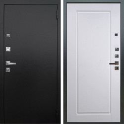 Входная дверь Аргус ЛЮКС 3К ПРО Люкс 3к Про металл Черный шелк + Тревор Софт милк