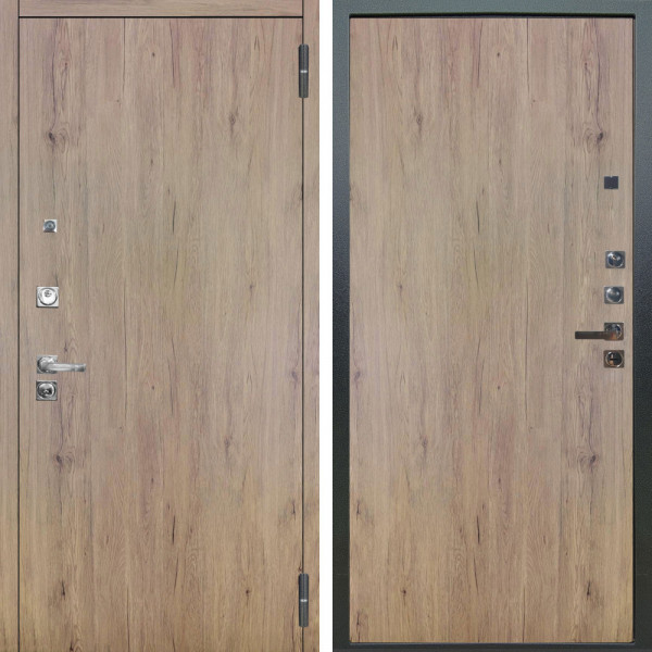 Входная дверь Аргус ЛЮКС 3К ПРО Элегант Рустик соломенный + Элегант Рустик соломенный