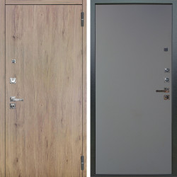 Входная дверь Аргус ЛЮКС 3К ПРО Элегант Рустик соломенный + Элегант Силк маус