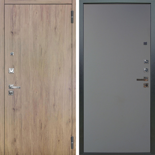 Входная дверь Аргус ЛЮКС 3К ПРО Элегант Рустик соломенный + Элегант Силк маус