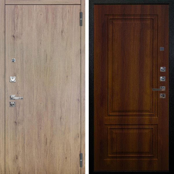 Входная дверь Аргус ЛЮКС 3К ПРО Элегант Рустик соломенный + Элион Дуб рустикальный