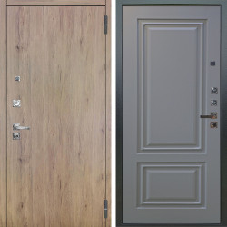 Входная дверь Аргус ЛЮКС 3К ПРО Элегант Рустик соломенный + Элион Силк маус