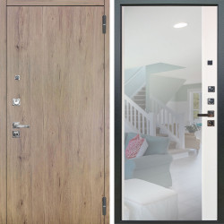 Входная дверь Аргус ЛЮКС 3К ПРО Элегант Рустик соломенный + Магнум Софт милк