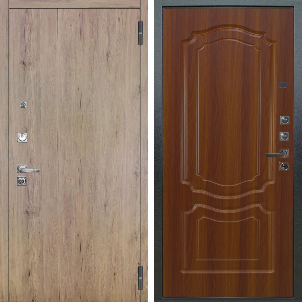 Входная дверь Аргус ЛЮКС 3К ПРО Элегант Рустик соломенный + Мишель Дуб рустикальный