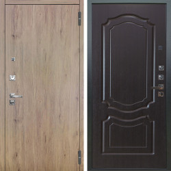 Входная дверь Аргус ЛЮКС 3К ПРО Элегант Рустик соломенный + Мишель Венге
