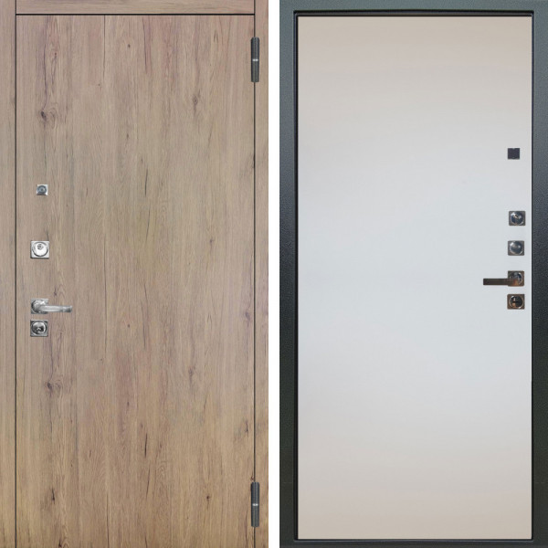 Входная дверь Аргус ЛЮКС 3К ПРО Элегант Рустик соломенный + Под покраску