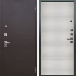 Входная дверь Аргус ЛЮКС 3К ПРО Элегант Венге горизонт + Агат Вельвет белый горизонт