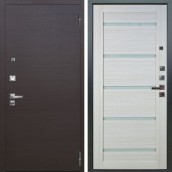 Входная дверь Аргус ЛЮКС 3К ПРО Элегант Венге горизонт + Александра Белая лиственница