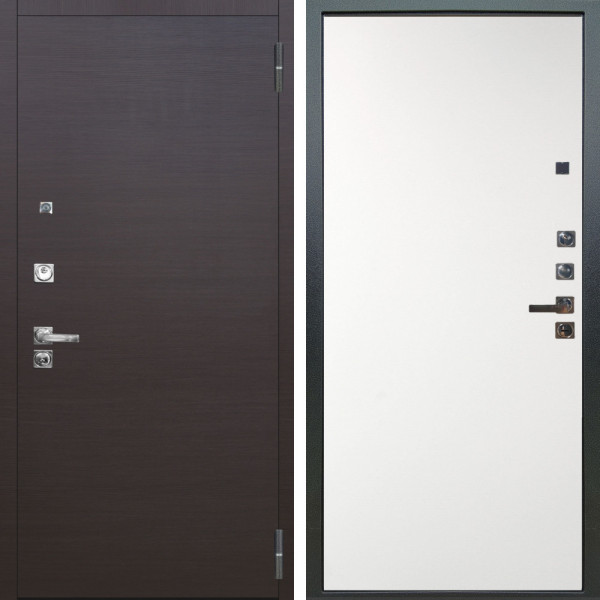 Входная дверь Аргус ЛЮКС 3К ПРО Элегант Венге горизонт + Элегант Софт милк