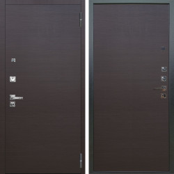 Входная дверь Аргус ЛЮКС 3К ПРО Элегант Венге горизонт + Элегант Венге горизонт