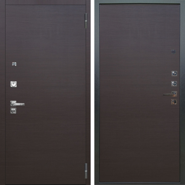 Входная дверь Аргус ЛЮКС 3К ПРО Элегант Венге горизонт + Элегант Венге горизонт