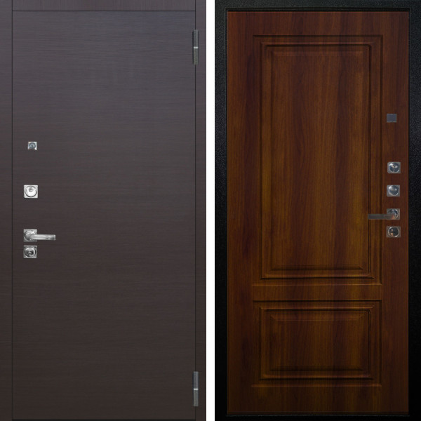 Входная дверь Аргус ЛЮКС 3К ПРО Элегант Венге горизонт + Элион Дуб рустикальный