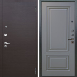 Входная дверь Аргус ЛЮКС 3К ПРО Элегант Венге горизонт + Элион Силк маус