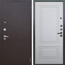 Входная дверь Аргус ЛЮКС 3К ПРО Элегант Венге горизонт + Элион Софт милк