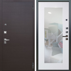 Входная дверь Аргус ЛЮКС 3К ПРО Элегант Венге горизонт + Милли Роял вуд белый