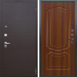 Входная дверь Аргус ЛЮКС 3К ПРО Элегант Венге горизонт + Мишель Дуб рустикальный