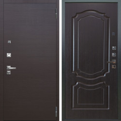 Входная дверь Аргус ЛЮКС 3К ПРО Элегант Венге горизонт + Мишель Венге