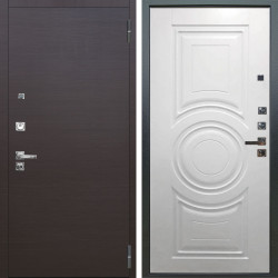 Входная дверь Аргус ЛЮКС 3К ПРО Элегант Венге горизонт + Могадиш Софт милк