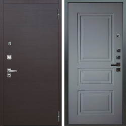 Входная дверь Аргус ЛЮКС 3К ПРО Элегант Венге горизонт + Скиф Силк маус