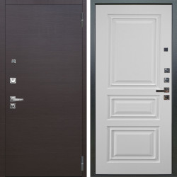 Входная дверь Аргус ЛЮКС 3К ПРО Элегант Венге горизонт + Скиф Софт милк