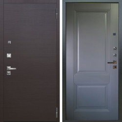 Входная дверь Аргус ЛЮКС 3К ПРО Элегант Венге горизонт + Соло Антрацит