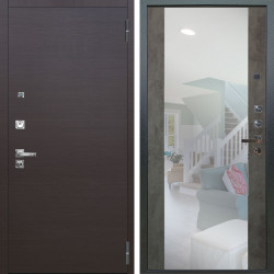 Входная дверь Аргус ЛЮКС 3К ПРО Элегант Венге горизонт + Вояж Светлый бетон