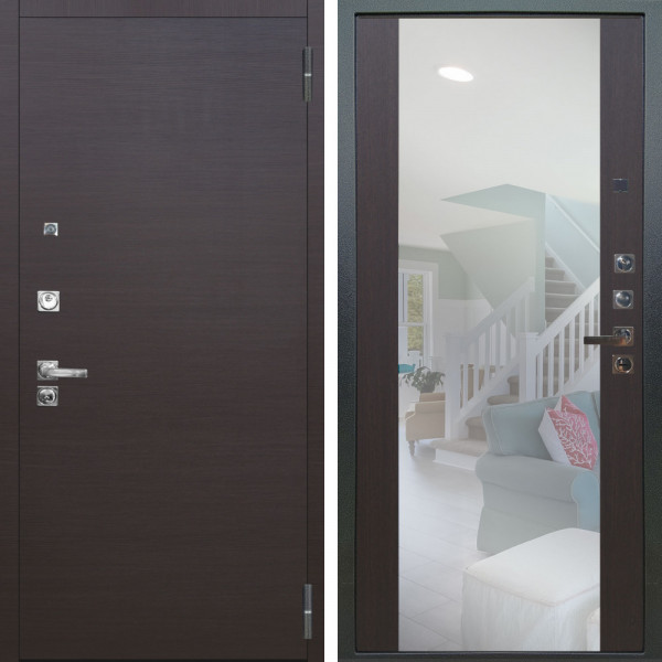 Входная дверь Аргус ЛЮКС 3К ПРО Элегант Венге горизонт + Вояж Венге