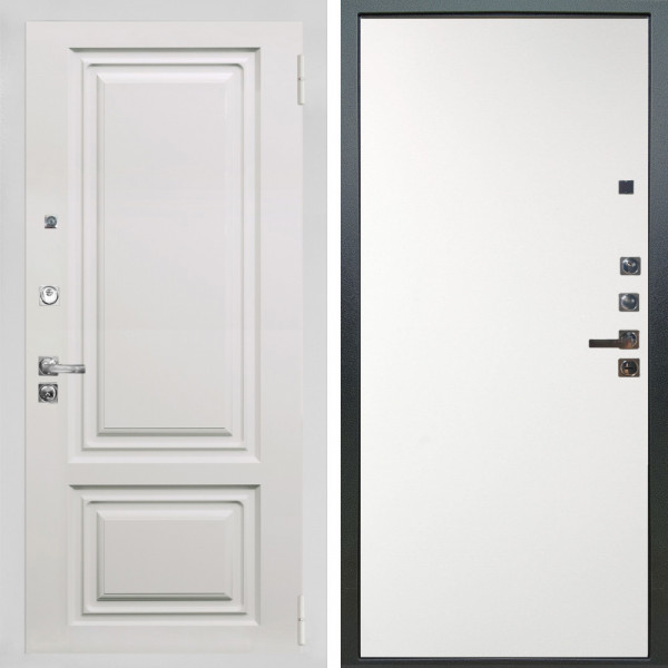 Входная дверь Аргус ЛЮКС 3К ПРО Элион мвр белый + Элегант Софт милк