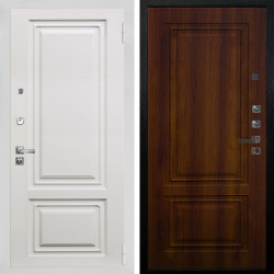 Входная дверь Аргус ЛЮКС 3К ПРО Элион мвр белый + Элион Дуб рустикальный