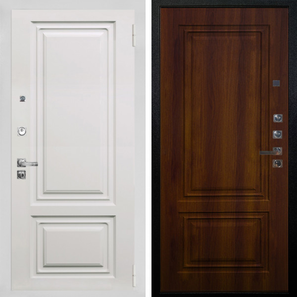 Входная дверь Аргус ЛЮКС 3К ПРО Элион мвр белый + Элион Дуб рустикальный