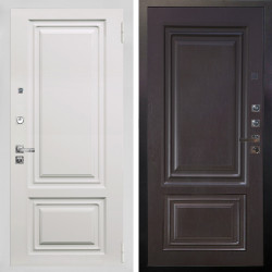 Входная дверь Аргус ЛЮКС 3К ПРО Элион мвр белый + Элион Горький шоколад