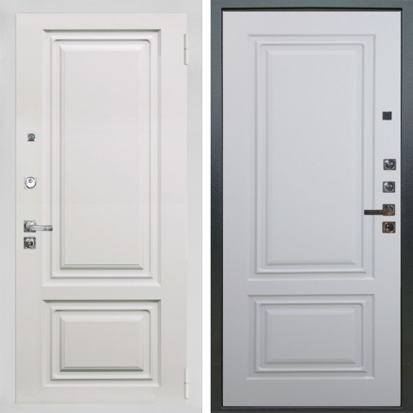 Входная дверь Аргус ЛЮКС 3К ПРО Элион мвр белый + Элион Софт милк