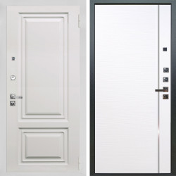 Входная дверь Аргус ЛЮКС 3К ПРО Элион мвр белый + Гауда Роял вуд белый