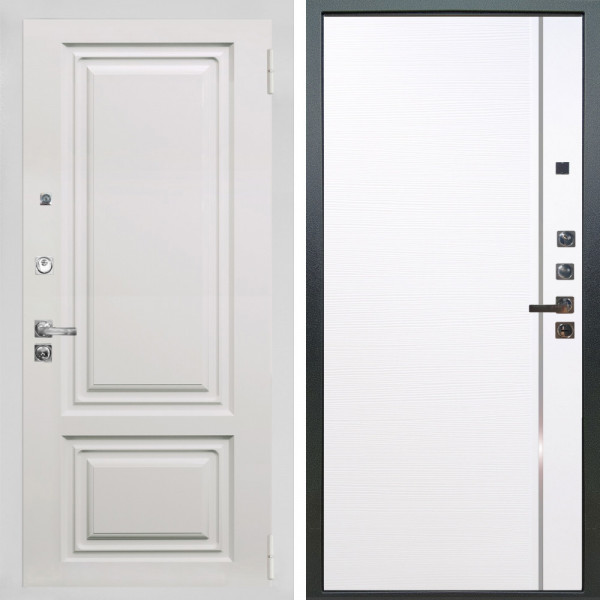 Входная дверь Аргус ЛЮКС 3К ПРО Элион мвр белый + Гауда Роял вуд белый