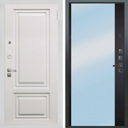 Входная дверь Аргус ЛЮКС 3К ПРО Элион мвр белый + Магнум Черный софт