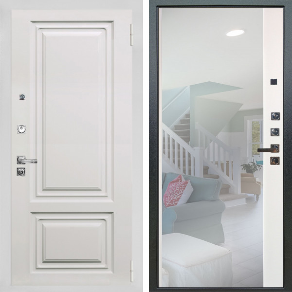 Входная дверь Аргус ЛЮКС 3К ПРО Элион мвр белый + Магнум Софт милк