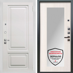 Входная дверь Аргус ЛЮКС 3К ПРО Элион мвр белый + Милли Ларче светлый