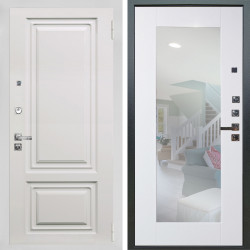 Входная дверь Аргус ЛЮКС 3К ПРО Элион мвр белый + Милли Роял вуд белый