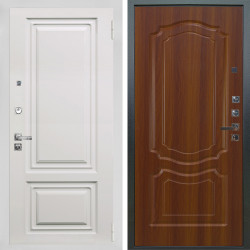 Входная дверь Аргус ЛЮКС 3К ПРО Элион мвр белый + Мишель Дуб рустикальный