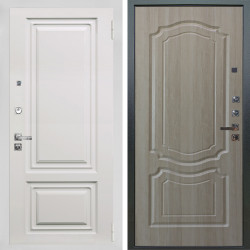 Входная дверь Аргус ЛЮКС 3К ПРО Элион мвр белый + Мишель Ларче светлый